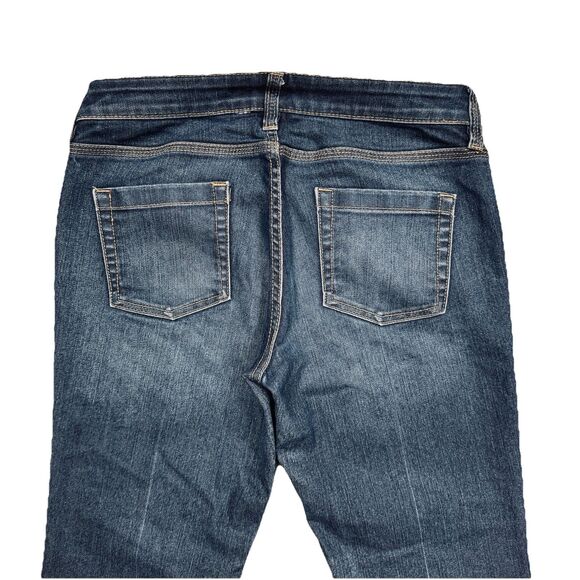 New York & Company Low Rise Blue Boot Cut Jeans, 6 Petite - Picture 7 of 8